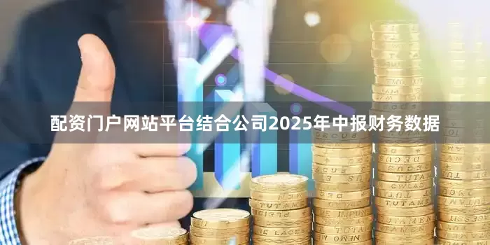 配资门户网站平台结合公司2025年中报财务数据